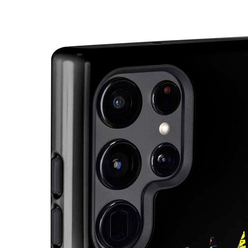 DC Comics Batman Silhouette Logo Vintage Pattern Galaxy S25 Ultra Impact Case